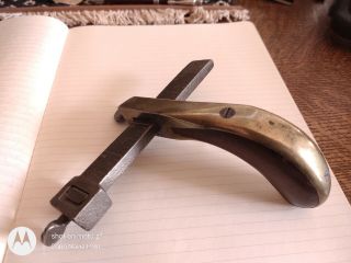 Antique Bookbinding Leather Cutting Edge Draw Gauge Blade Tool C.  S.  Osborne 73