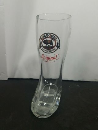 Vintage Gold Ochsen Glass Boot / Mug / Beer Glass