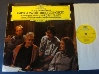 Nm Beethoven - Triple Concerto Lp,  Bpo,  Yo Yo Ma,  Mutter,  Zeltser,  Dg 2531 262