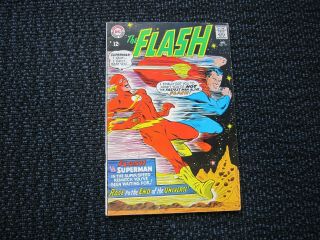 Flash 175 - 1967 Fine -,  2nd Superman/flash Race