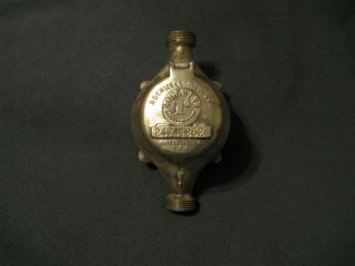 Vintage Brass Rockwell Water Meter 5/8” Brass Gauge - Steampunk Lamp Project