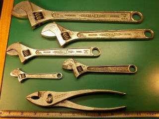 6_ Diamalloy Diamond Calk Horseshoe Co.  Duluth,  Minn_tools: Adj.  Wrenches,  Pliers