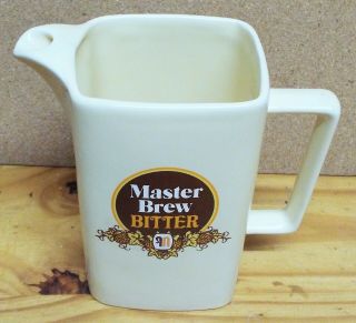 Master Brew Bitter Water Jug / Pitcher By Wade,  Shepherd Neame.  1 1/4 Pint.