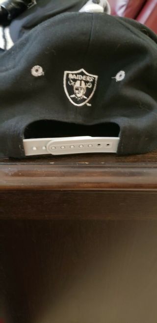 Vintage Oakland Raiders SnapBack Hat Cap 90s Eastport 2