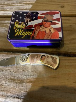 John Wayne - Folding Pocket Knife & Collectors Tin