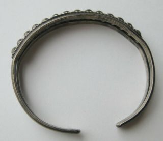 Vintage Native American Navajo Indian Sterling Silver Cuff Bracelet 3