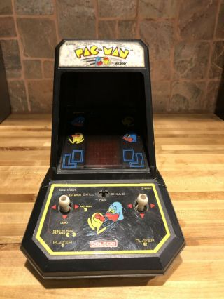 Vintage Pac - Man Coleco Table Top Arcade Game (collector’s Item) Tested/working