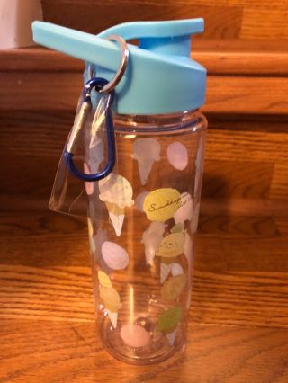 Blue Sumikko Gurashi Water Bottle With Clip For Everyday Use