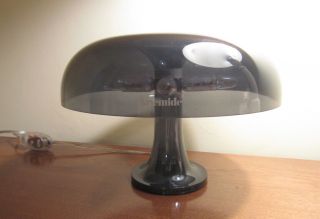 Vintage Artemide Nessino Gray Table Lamp