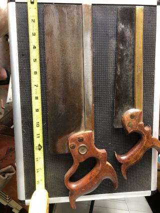 Vintage Henry Disston & Sons 12 Inch Back Saw