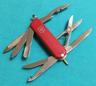 Victorinox Swiss Army Pocket Knife - Red Mini Champ - Multi Tool