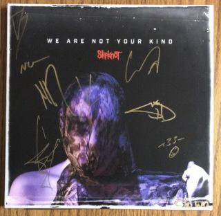 Slipknot Band Signed We Are Not Your Kind Vinyl Record Album 2lp 9 Members