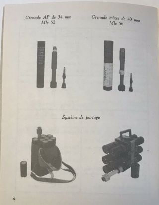 French Anti personnel Grenade 34mm 40mm Technical Guide 2