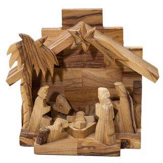 Handmade Nativity Scene Olive Wood From Jerusalem Holy Land Best Christmas Gift