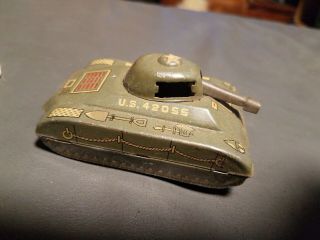 Vintage Marx Japan Tin Tank Toy As Seen Small U.  S.  42055