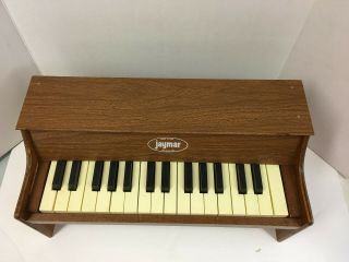 Vintage JAYMAR Child ' s Portable Table Top Toy Piano 30 Keys 2