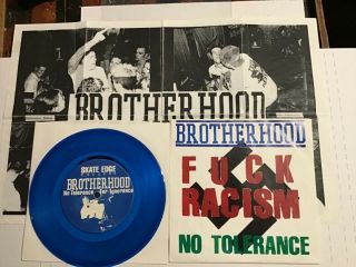 Brotherhood No Tolerance 7” Blue Vinyl Punk Yot Ssd Dys Sehc