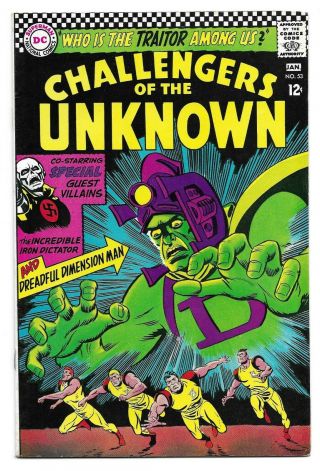 Silver Age Challengers Of The Unknown 53 1967 Nm