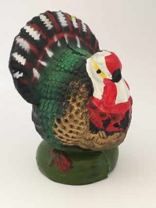 Vintage Celluloid Plastic Turkey Farm Animal Christmas Putz Thanksgiving Toy