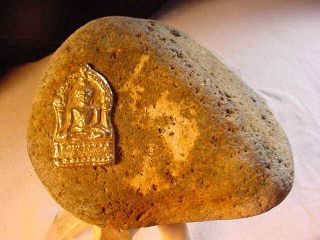 Om,  W,  The Gods.  Ancient Mt.  Kailash Tibet Manjushri Prayer Stone,  W,  Buddha Plaque