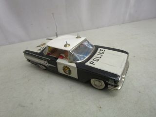 Vintage Tin Made In Japan Chevrolet Impala Police Friction Car