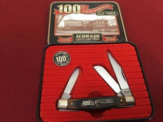 Scharade Usa 100th Anniversary 1904 - 2004 Knife Model 34ot Old Timer / Very Good