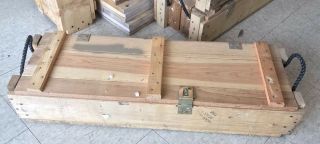 105 Mm Howitzer Us Army Wooden Ammuntion Ammo Crate Wood Box