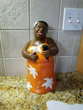 Collectible African American Black Singer Cookie Jar