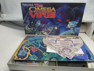 Vintage 1992 The Omega Virus Board Game Milton Bradley Complete