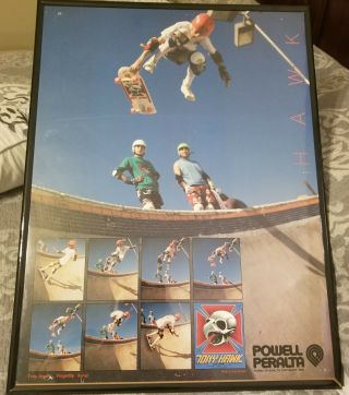 3 Vintage 1985 Powell Peralta Posters Tony Hawk,  Steve Cabellero,  Lance Mountain