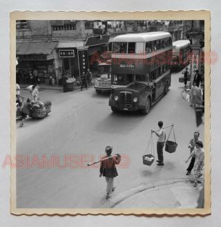 Double Decker Bus Truck Street Scene Central Vintage Hong Kong Photo 香港旧照片 27105