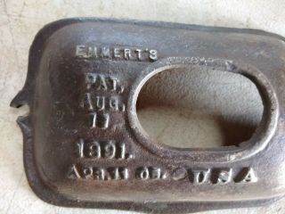 Emmert Antique Pattern Makers Woodworkers Bench Vise Cover Plate Cap 2