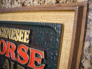 Genesee 12 HORSE ALE Bar sign vintage promo pub sign 3D effect 3