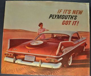 1959 Plymouth Sales Brochure Folder Fury Belvedere Savoy Wagon 59