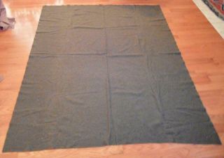 Vintage Us Army Wool Blanket 78 " X 65 " Us Gi Army Wool Blanket Cot Nr