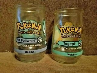 Pokemon Welch ' s Jelly Jars,  Togepi & Pollwhirl 2