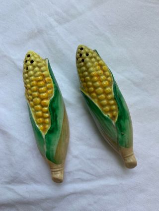 Vintage Ears Of Corn Salt And Pepper Shakers - Made In Japan 1940 ' s - 1950 ' s 2