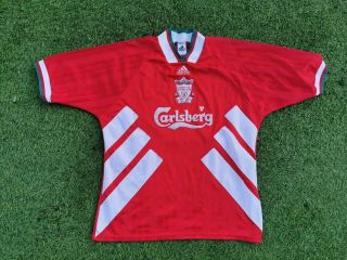 Vintage Liverpool 1993 1994 1995 Home Adidas Football Shirt - Xl -