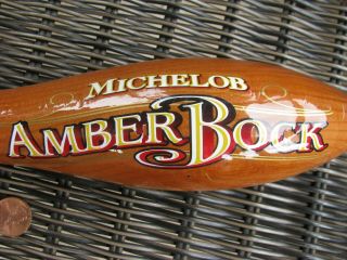 Michelob Amber Bock Beer Tap Handle 11.  5 Inch Tall