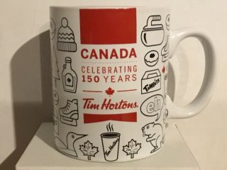 One (1) Tim Hortons Ltd.  Edition Canada Celebrating 150 Years Coffee Mug / Cup