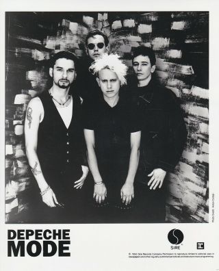 1993 Vintage Press Photograph Depeche Mode - Sire Records Photo