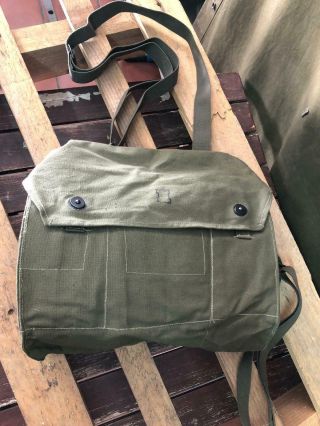 Finnish Army M 61 Gas Mask Canvas Field Bag Hiking Backpacking Mag Military Pack