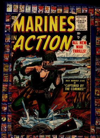 Marines In Action Marvel Silver Age War Comic 6 " Captured By The Commies "