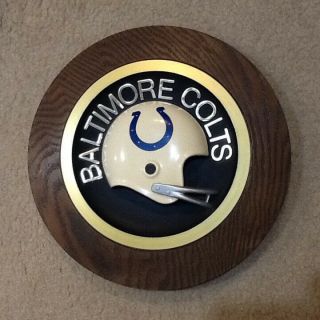 Vintage Baltimore Colts Helmet Plaque
