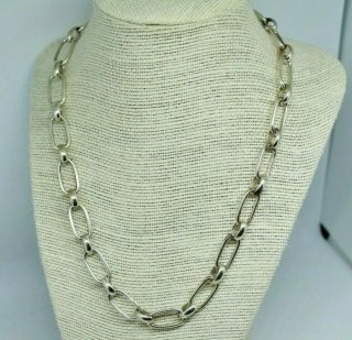 Vintage Sterling Silver Links Of London Filigree Chain Necklace 17 Inch P578