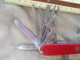 Victorinox Swiss Champ Swiss Army knife,  red - mag glass missing 2