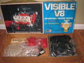 Vintage Revell Visible V8 Operating Engine Model 1977