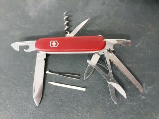 Pre - 1991 Red Victorinox Swiss Army Huntsman Knife