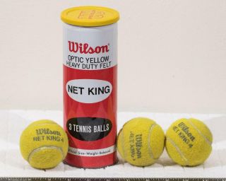 Vintage Wilson Net King Tennis Balls Tin Advertising Packaging G25