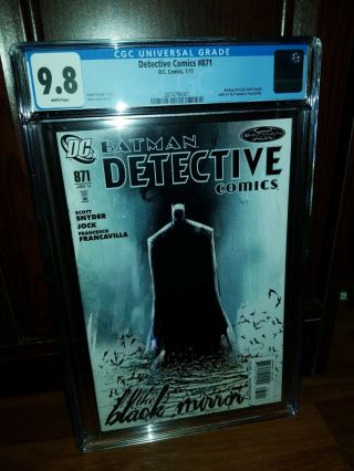 Dc: Detective Comics 871,  Cgc 9.  8 (nm/m) - The Black Mirror: Snyder,  Jock Art